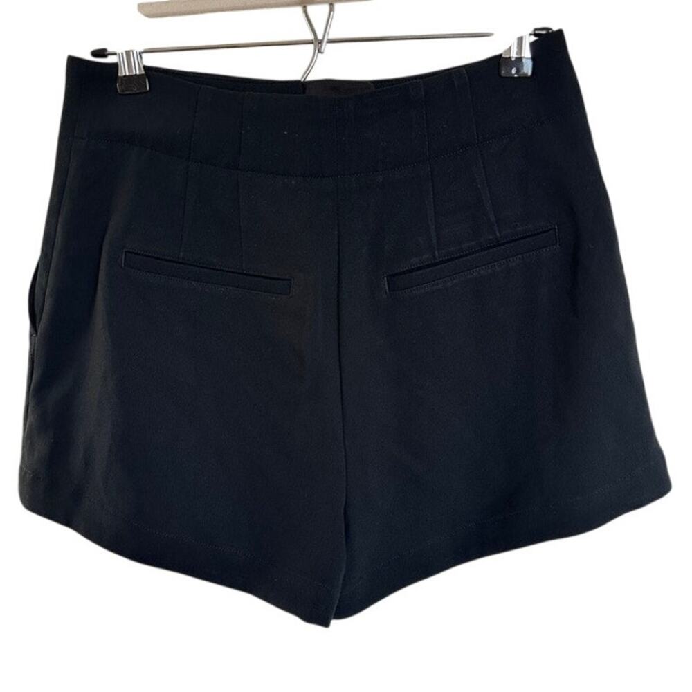 A.L.C. Women's Black Garcia High-Waist Pleated Dress Shorts Size 8 - Picture 11 of 12